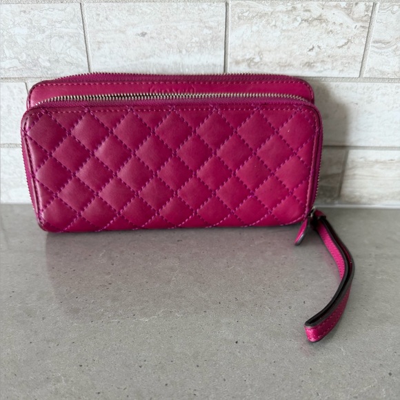 Coach Quilted Zip-Around Wallet - Pink - Picture 5 of 10